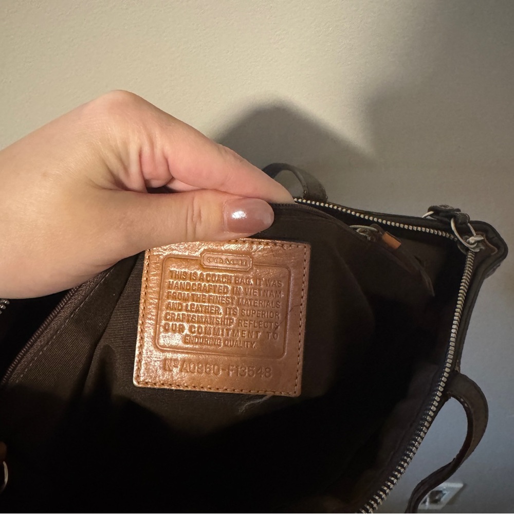 Coach Signature Brown Tote Bag - Picture 7 of 8